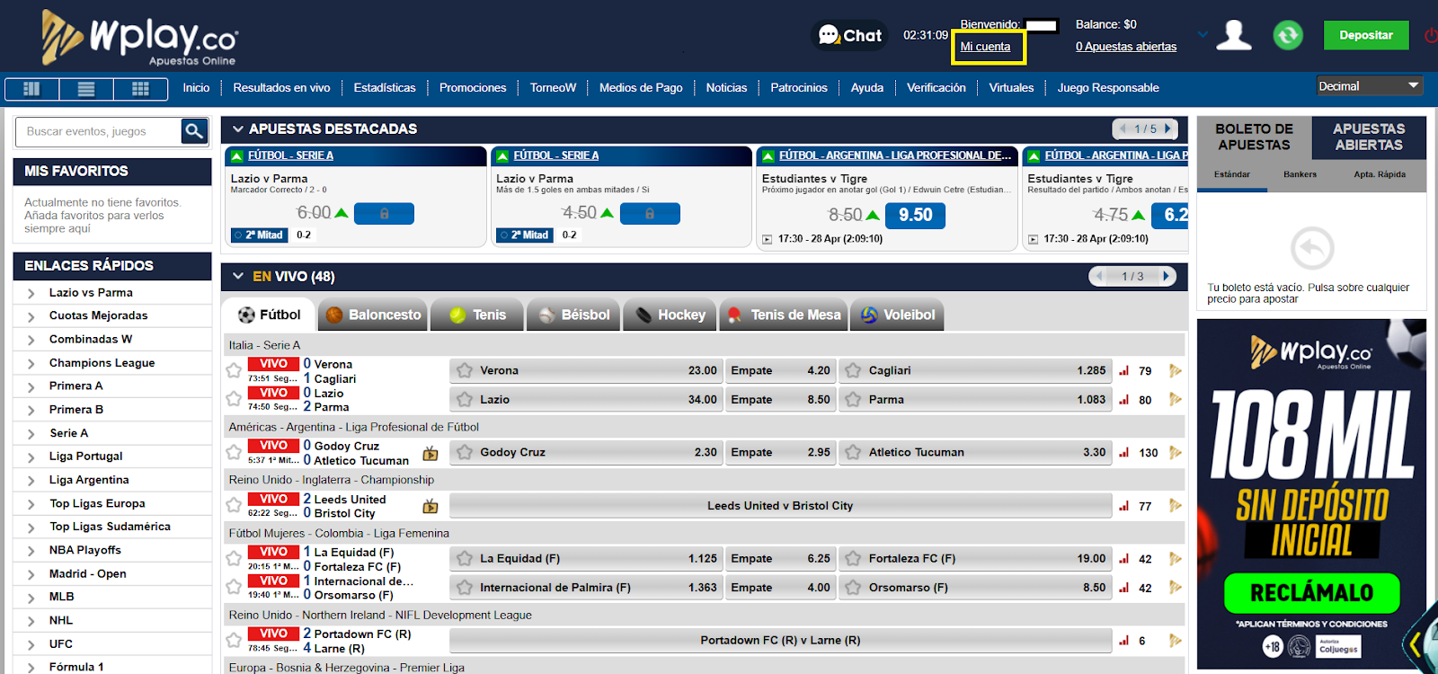 Wplay mi cuenta