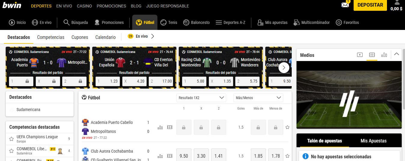 Bwin apostar