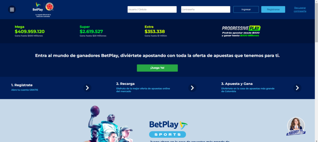Betplay homepage