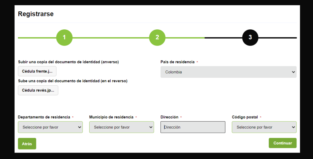 Wonderbet verificación