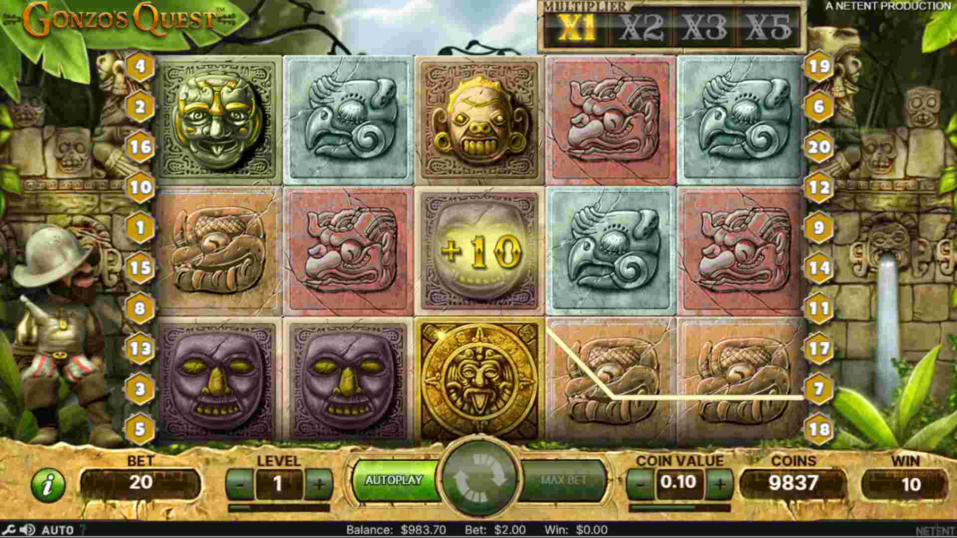 Награда от Gonzo's Quest slot