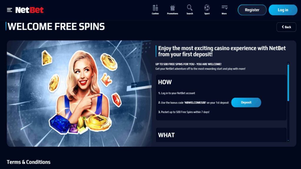 All the necessary information before claiming them at NetBet Casino