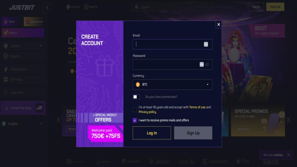 registration-process-justbit-casino