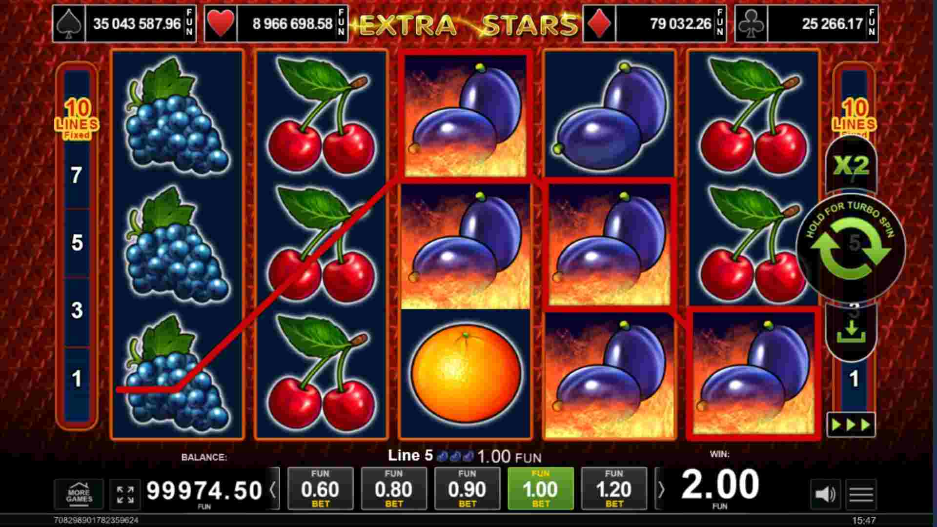 Extra Stars печалба