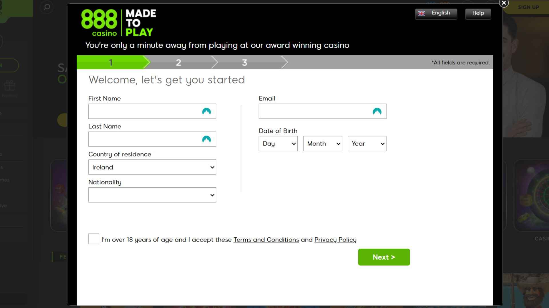 888 Casino Com Sign Up