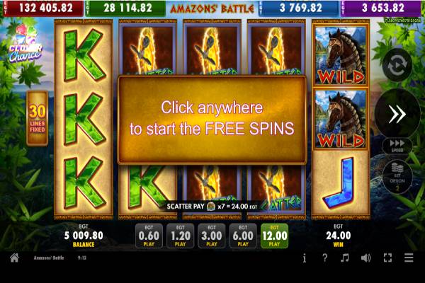 Free Spins от Amazon's Battle