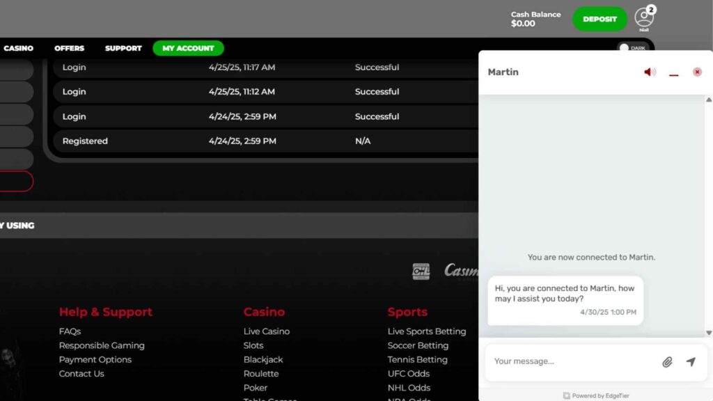 poweplay casino canada customer support