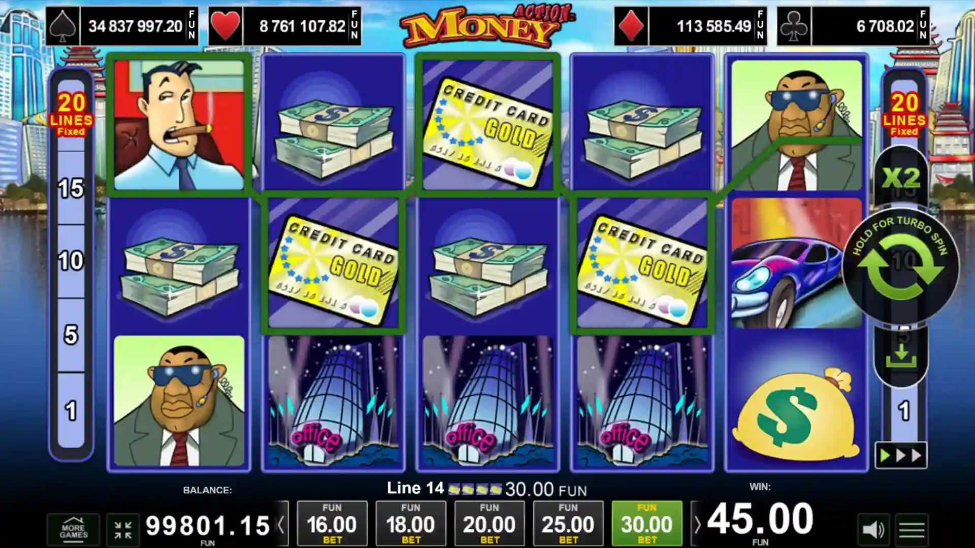 Action Money демо игра