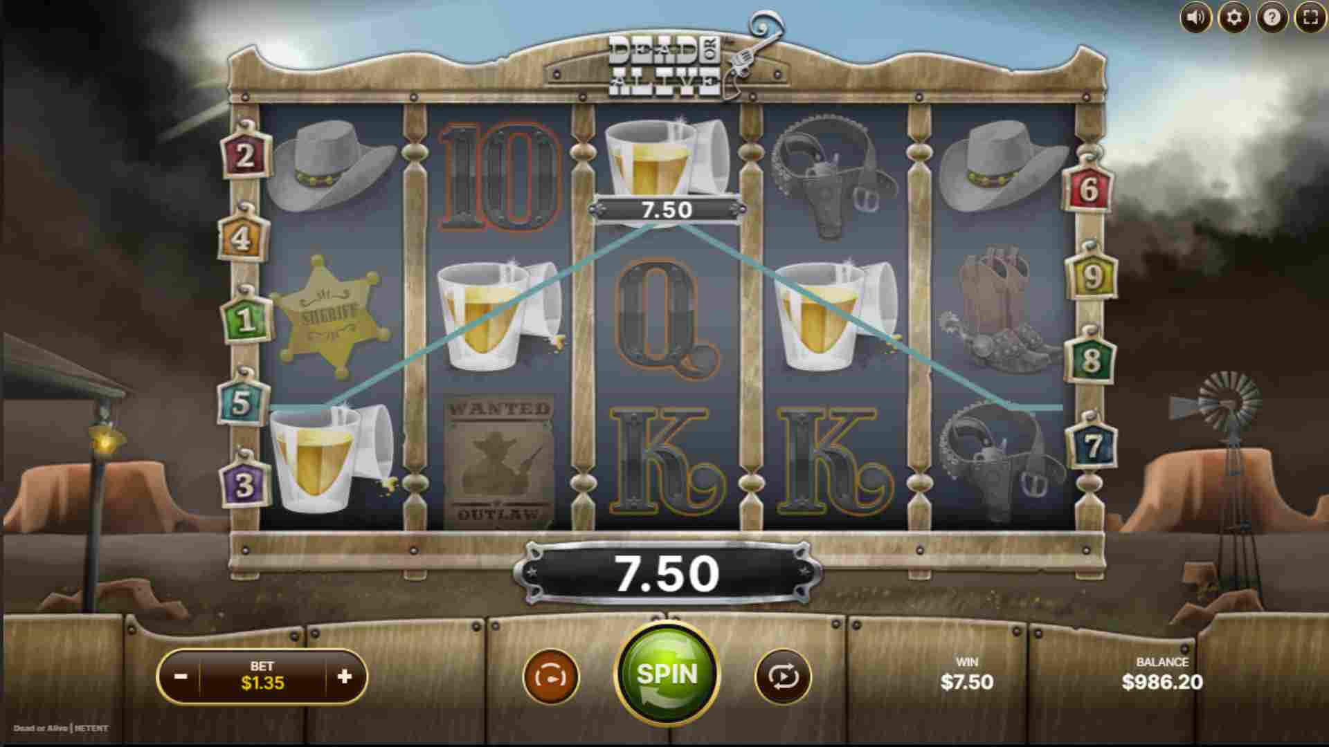 Награда от Dead or Alive слот