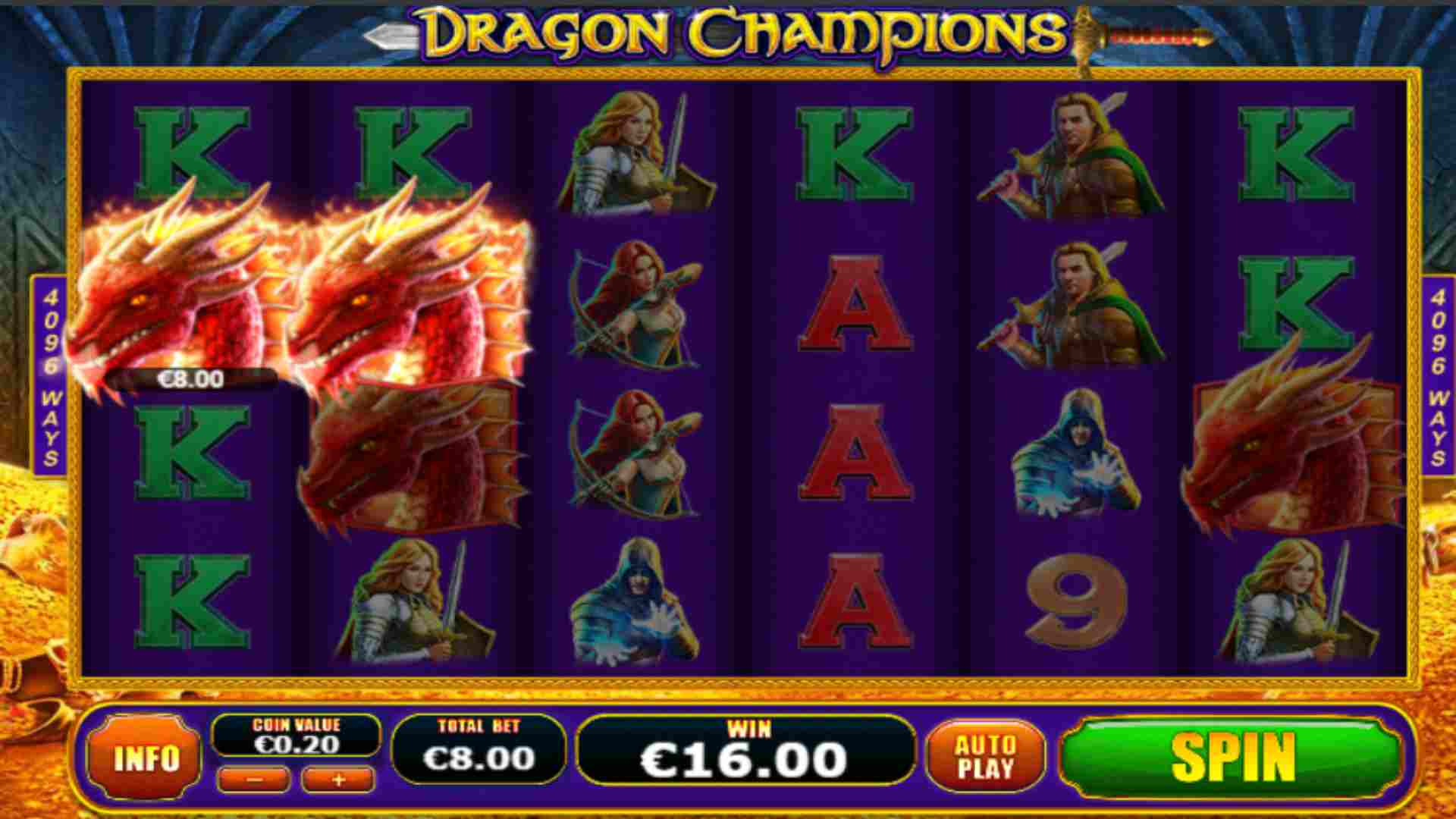 Награда от Dragon Champions Slot