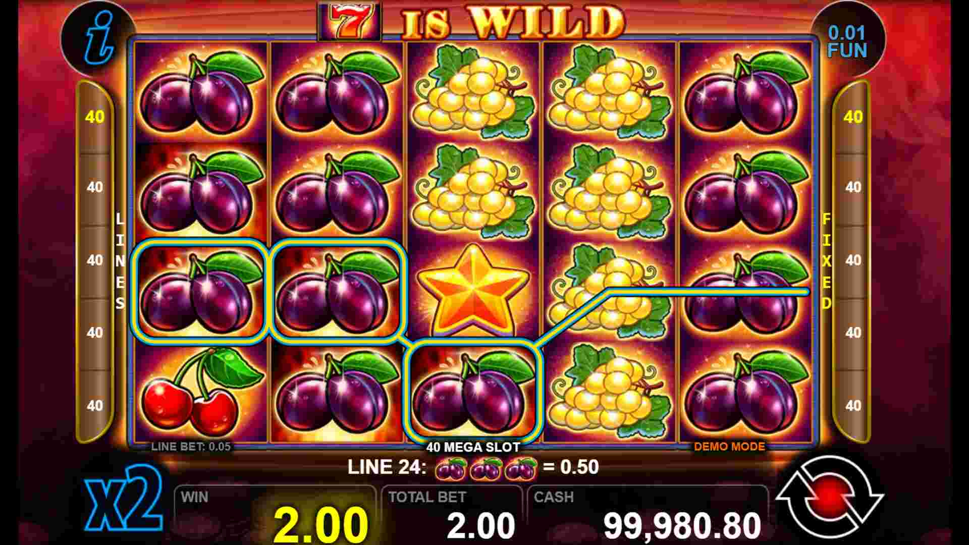 40 mega slot награда