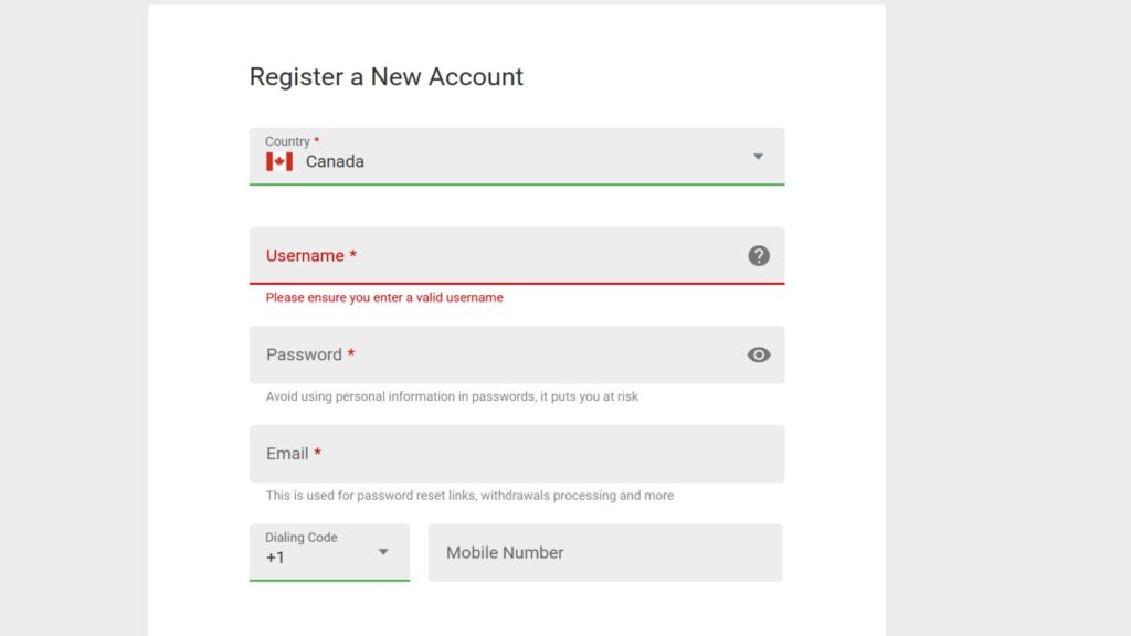 Platinum Play registration