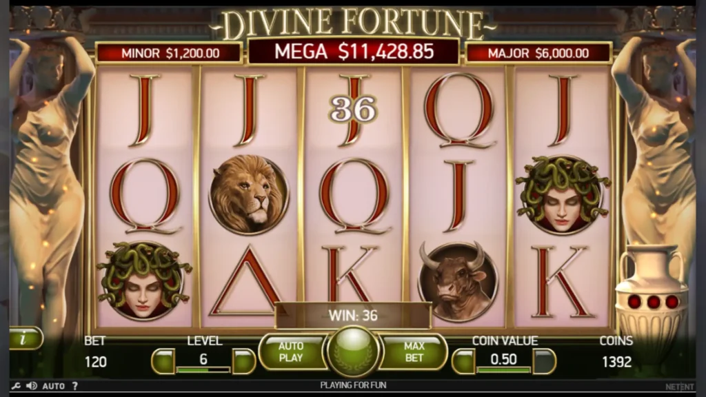 Divine Fortune демо игра с печалба
